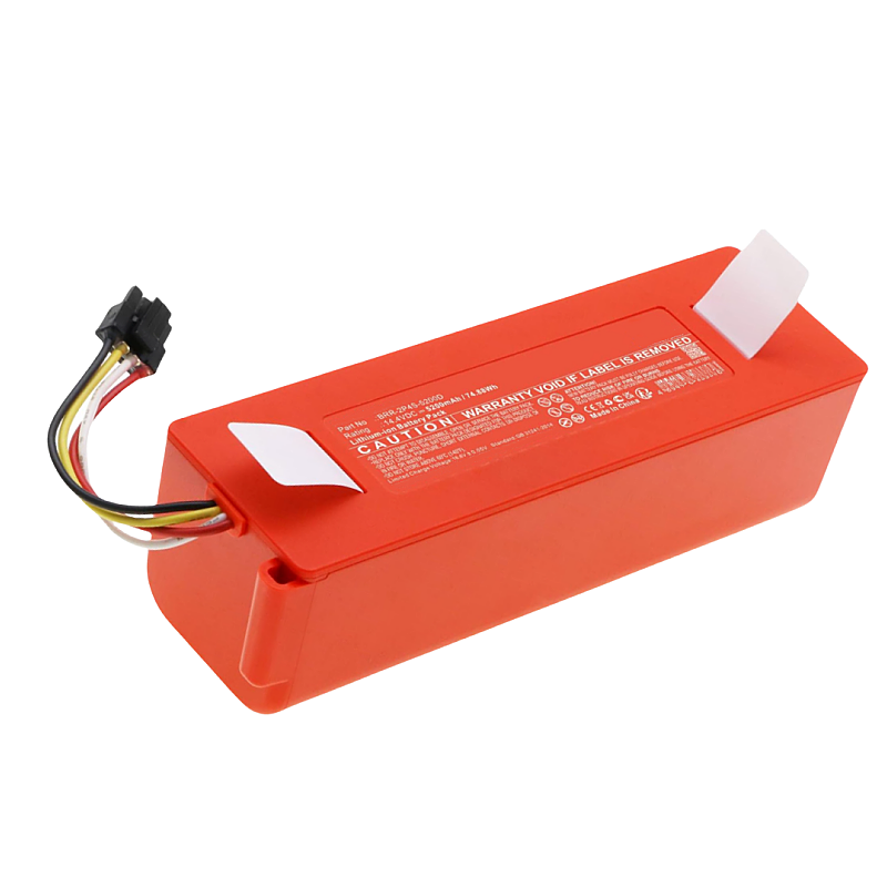 5200mAh 14.4V RHINO POWER High Quality BRR-2P4S-5200D Replacement Battery for Xm Roborock S50, S51, S55, S6, T4, T60, T61RR, T65, T70, T71RR Li-ion