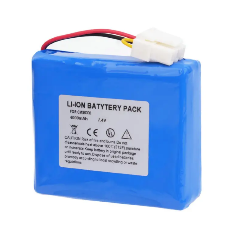 CMS6000 RHINO POWER 7.4V 3800mAh Li-polymer Rechargeable Battery for CONTEC 855183P CMS6000 HMS6500 Vital Signs Monitor