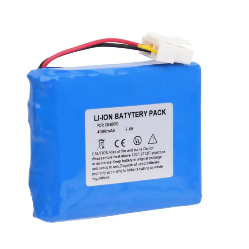 CMS6000 RHINO POWER 7.4V 3800mAh Li-polymer Rechargeable Battery for CONTEC 855183P CMS6000 HMS6500 Vital Signs Monitor