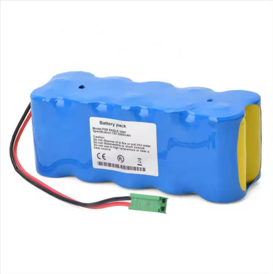 RHINO POWER REPLACEMENT BATTERY FOR GE EAGLE 1000 Dash 1000 303 444 09 OM11208 EAGLE1000 AMED3545 B11208 1006 1008 1009 501-305 for GE Eagle Monitor 100 12V 2000mAh NI-MH