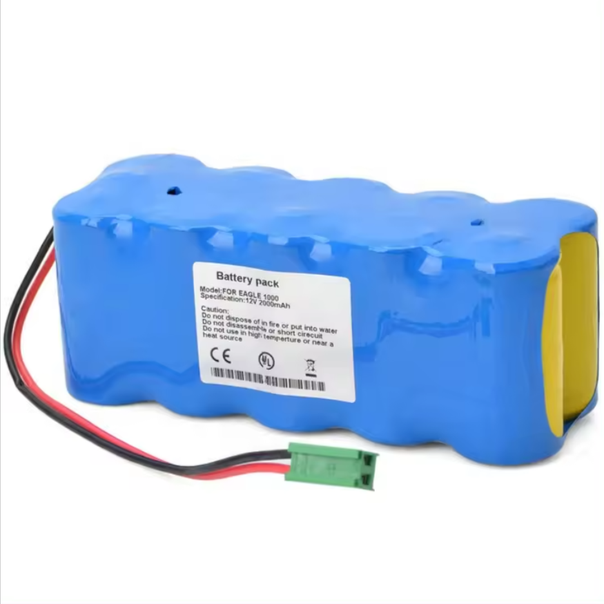 RHINO POWER REPLACEMENT BATTERY FOR GE EAGLE 1000 Dash 1000 303 444 09 OM11208 EAGLE1000 AMED3545 B11208 1006 1008 1009 501-305 for GE Eagle Monitor 100 12V 2000mAh NI-MH