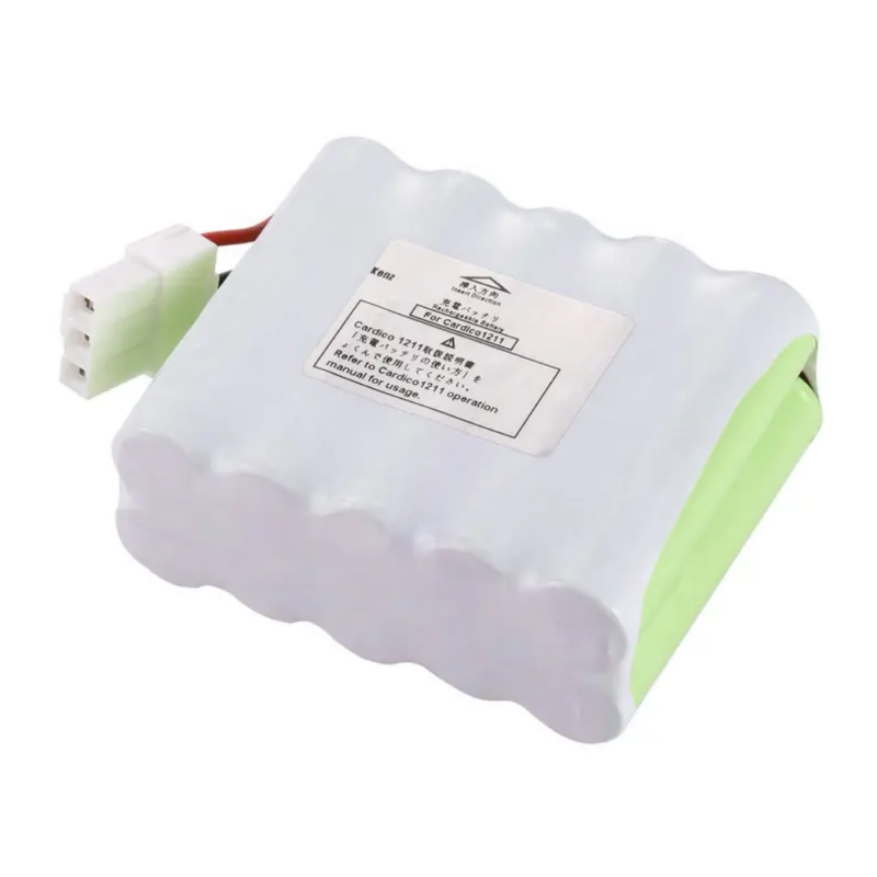 Kenz Cardico 1211 Battery RHINO POWER HIGH QUALITY HHR-38AF25G1 Battery for ECG Kenz Cardico 1211 1215 1210 12V 3800mAh NI-MH