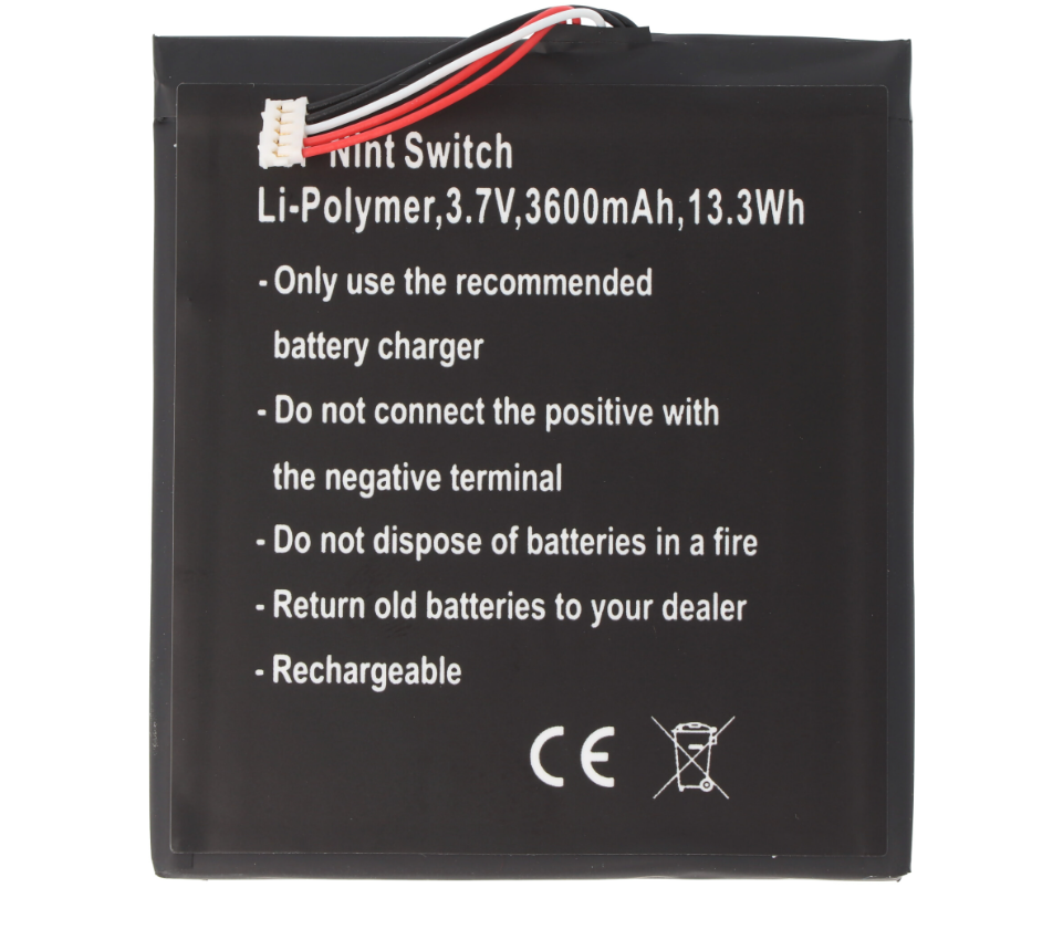 RHINO POWER Batería de repuesto de ALTA CALIDAD adecuada para Nintendo Switch, Li-Polymer, 3.7V, 3600mAh, 13.3Wh 