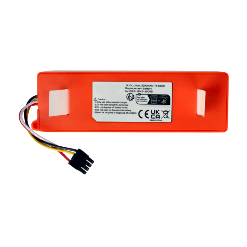 5200mAh 14.4V RHINO POWER High Quality BRR-2P4S-5200D Replacement Battery for Xm Roborock S50, S51, S55, S6, T4, T60, T61RR, T65, T70, T71RR Li-ion