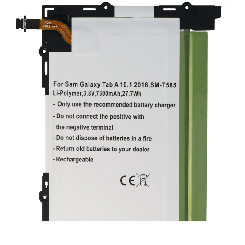 RHINO POWER Batería de repuesto de ALTA CALIDAD para Samsung: EB-BT585ABA, Galaxy Tab A 10.1 M-T585, SM-T585C, SM-T585M 3.8V 7300mAh 